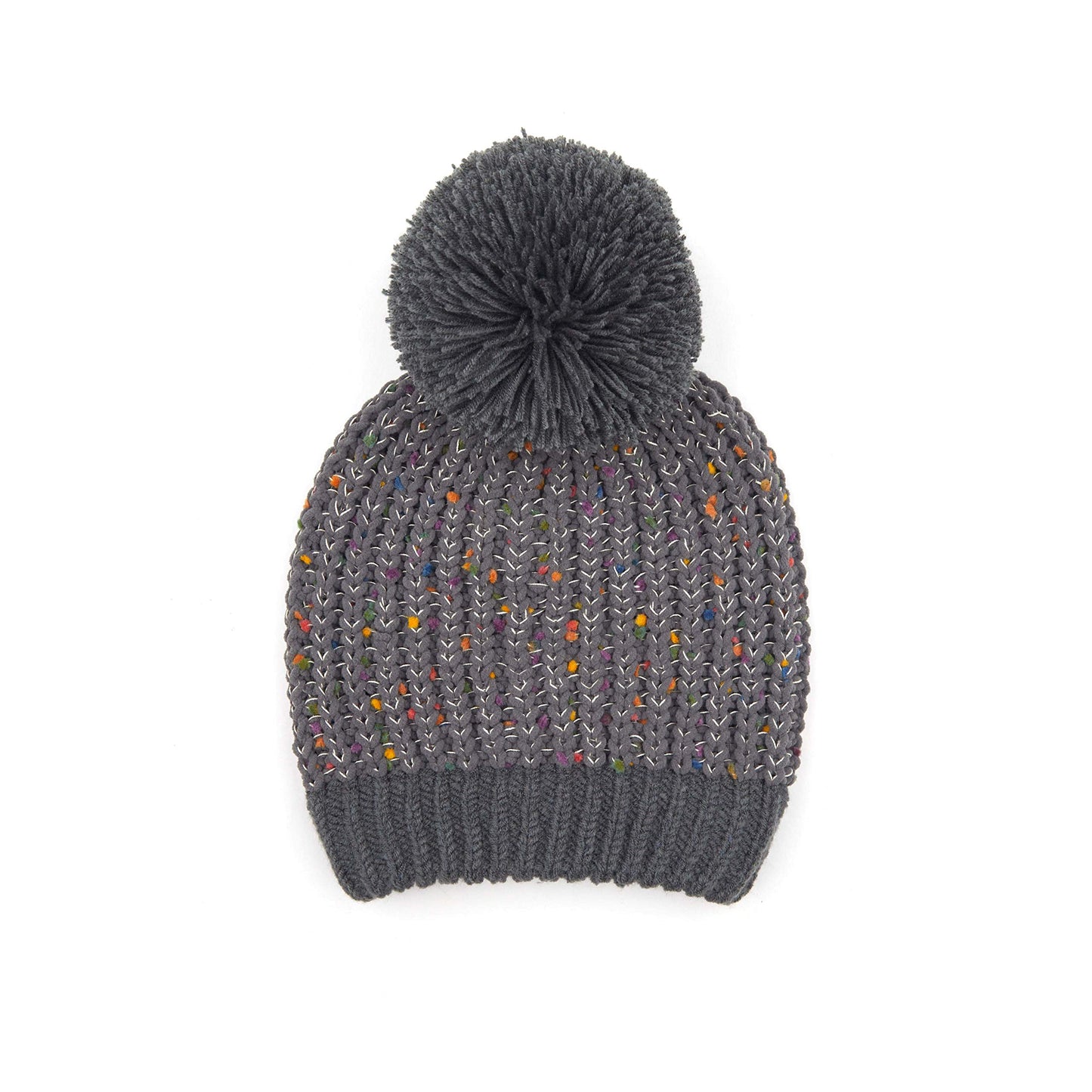 Chenille Confetti Knit Pom Beanie by Funky Junque