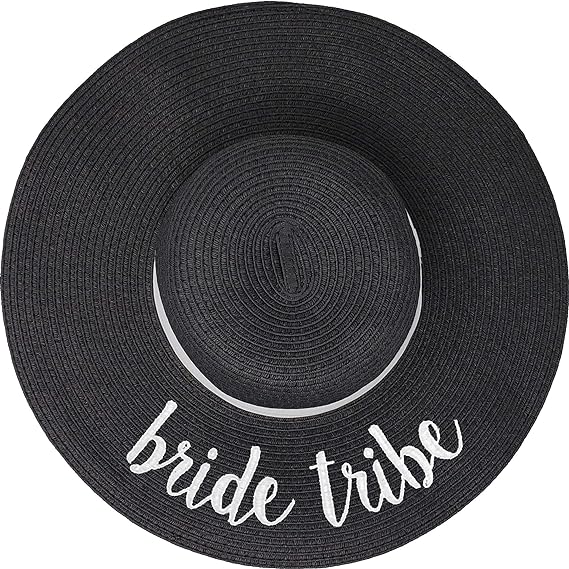 Bride & Bride Tribe Embroidered Sun Hat by Funky Junque