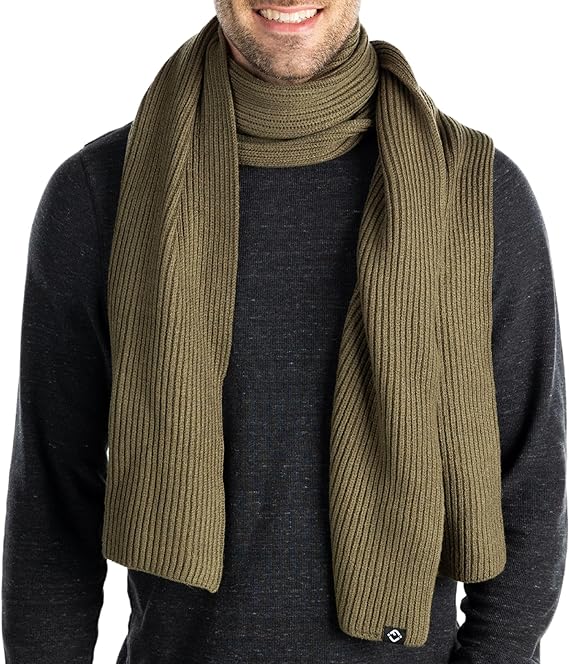 Ribbed Knit Buttery Soft Scarf by Funky Junque