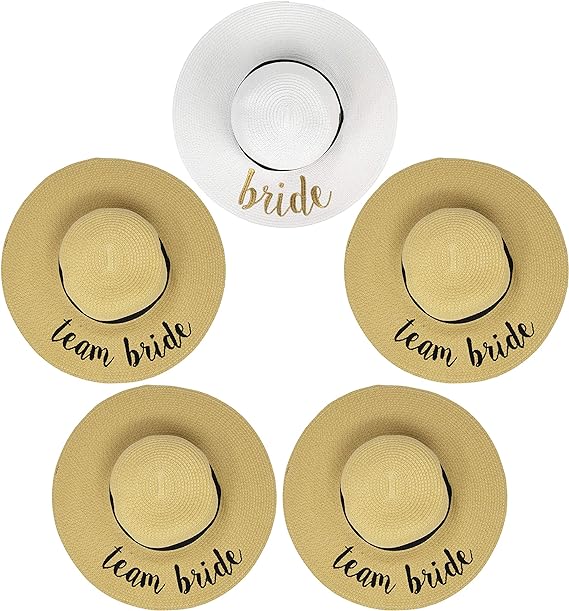 Team Bride Embroidered Sun Hat by Funky Junque