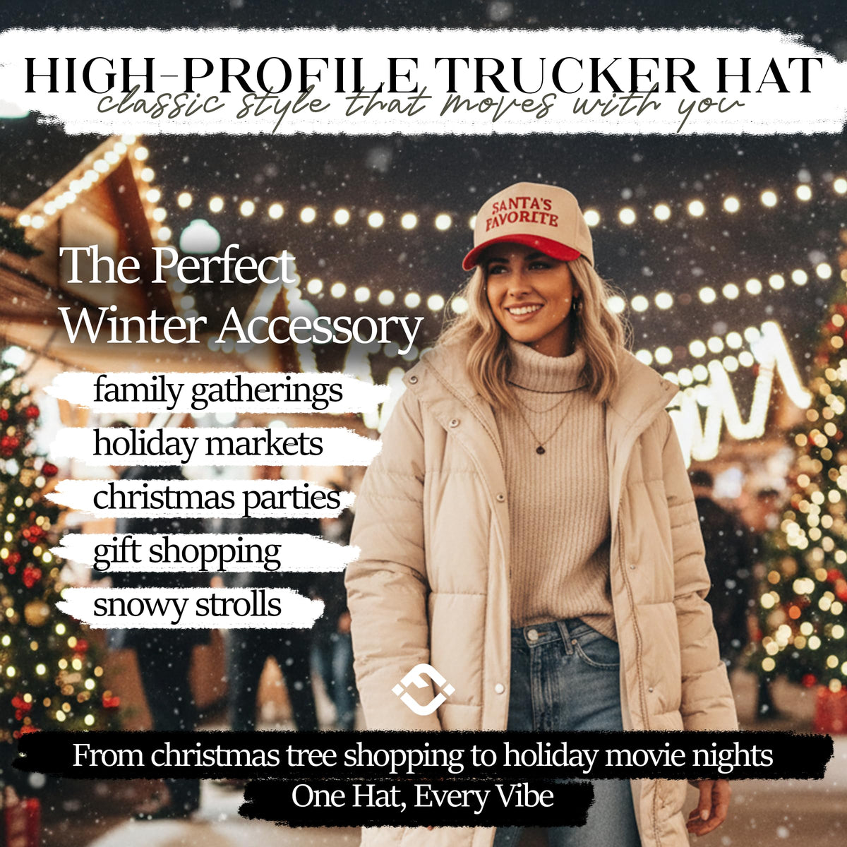 Christmas Themed Trucker Hats