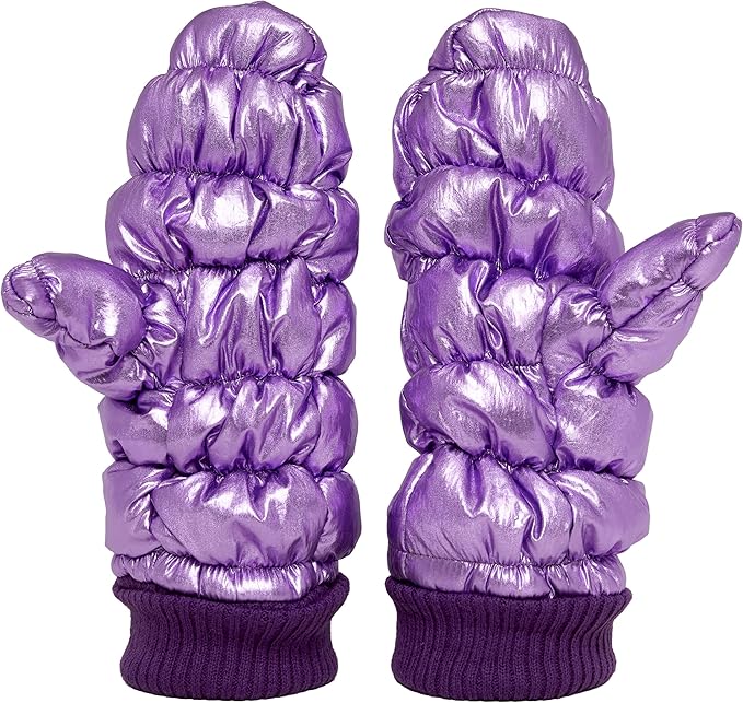 Fleece Lined Puffer Mittens