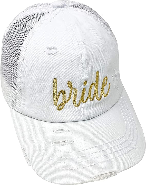 Bridal Criss Cross Ponytail Hat by Funky Junque