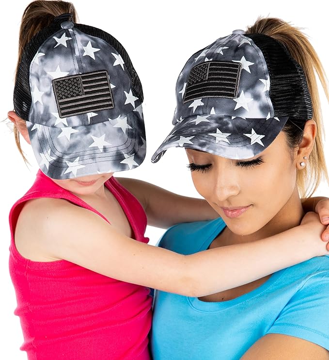 Funky Junque Mommy and Me Mother Daughter Criss Cross Baseball Caps