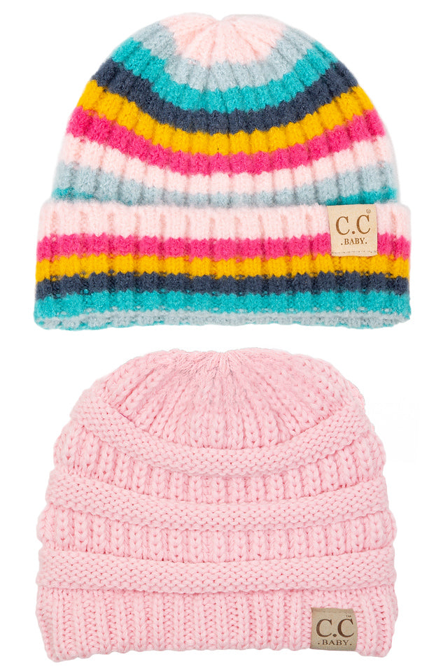Ribbed Knit Baby Beanie by Funky Junque