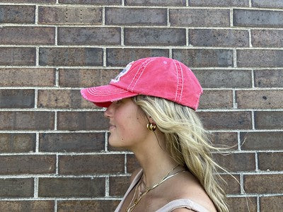 And So the Adventure Begins Distressed Patch Hat by Funky Junque