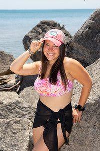 Beach Mode On Distressed Patch Hat by Funky Junque