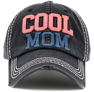 Cool Mom Distressed Patch Hat by Funky Junque