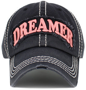 Dreamer Distressed Patch Hat by Funky Junque