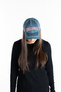 Dreamer Distressed Patch Hat by Funky Junque