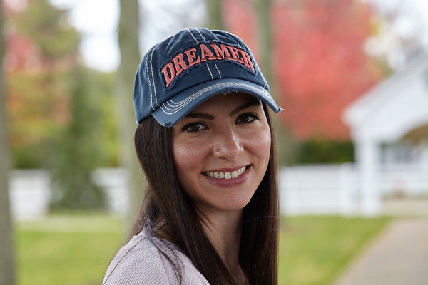 Dreamer Distressed Patch Hat by Funky Junque