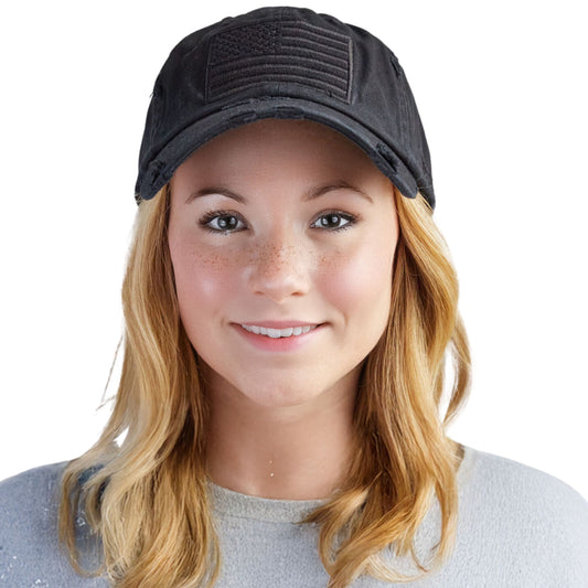 Distressed Patch Hat