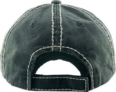 Daddy Shark Distressed Patch Hat by Funky Junque