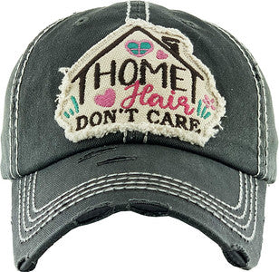 Home Hair Don't Care Distressed Patch Hat by Funky Junque