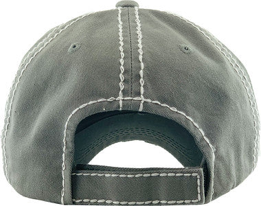 Home Hair Don't Care Distressed Patch Hat by Funky Junque