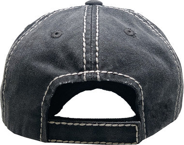 Life is Better at the Lake Distressed Patch Hat by Funky Junque