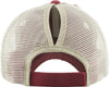 Distressed Pony Cap - Burgundy