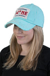 Distressed Patch Baseball Cap - Sometimes Wine is Necessary (Mint)