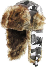 Trapper Hat - Black Faux Fur Water Resistant
