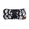 Womens Headwrap Soft Knit Warm Ear Warmer Bow Turban Style Headband