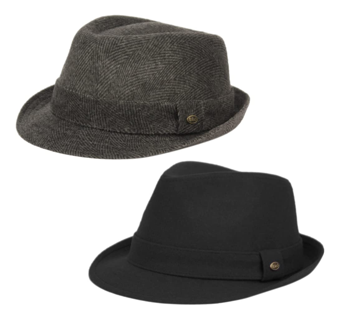 Short Brim Wool Fedora by Funky Junque