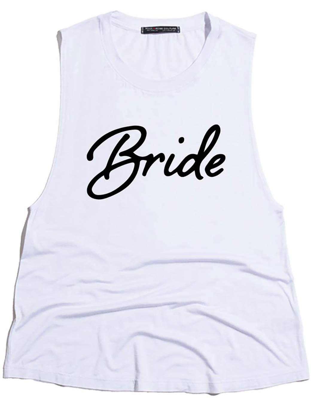 Funky Junque Womens Bride Tank Top Wifey Bridal Wedding Bachelorette Party Shirt