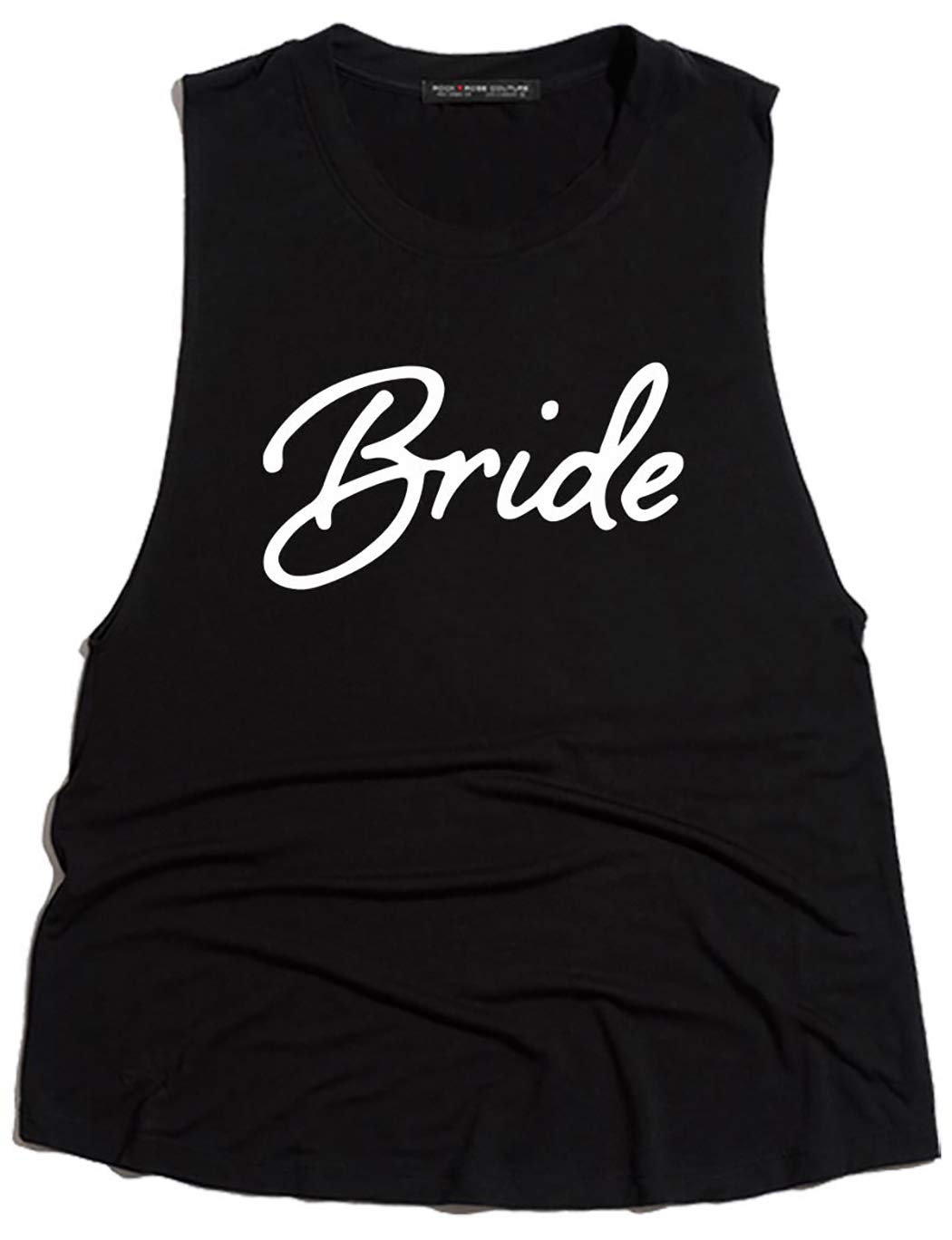Funky Junque Womens Bride Tank Top Wifey Bridal Wedding Bachelorette Party Shirt