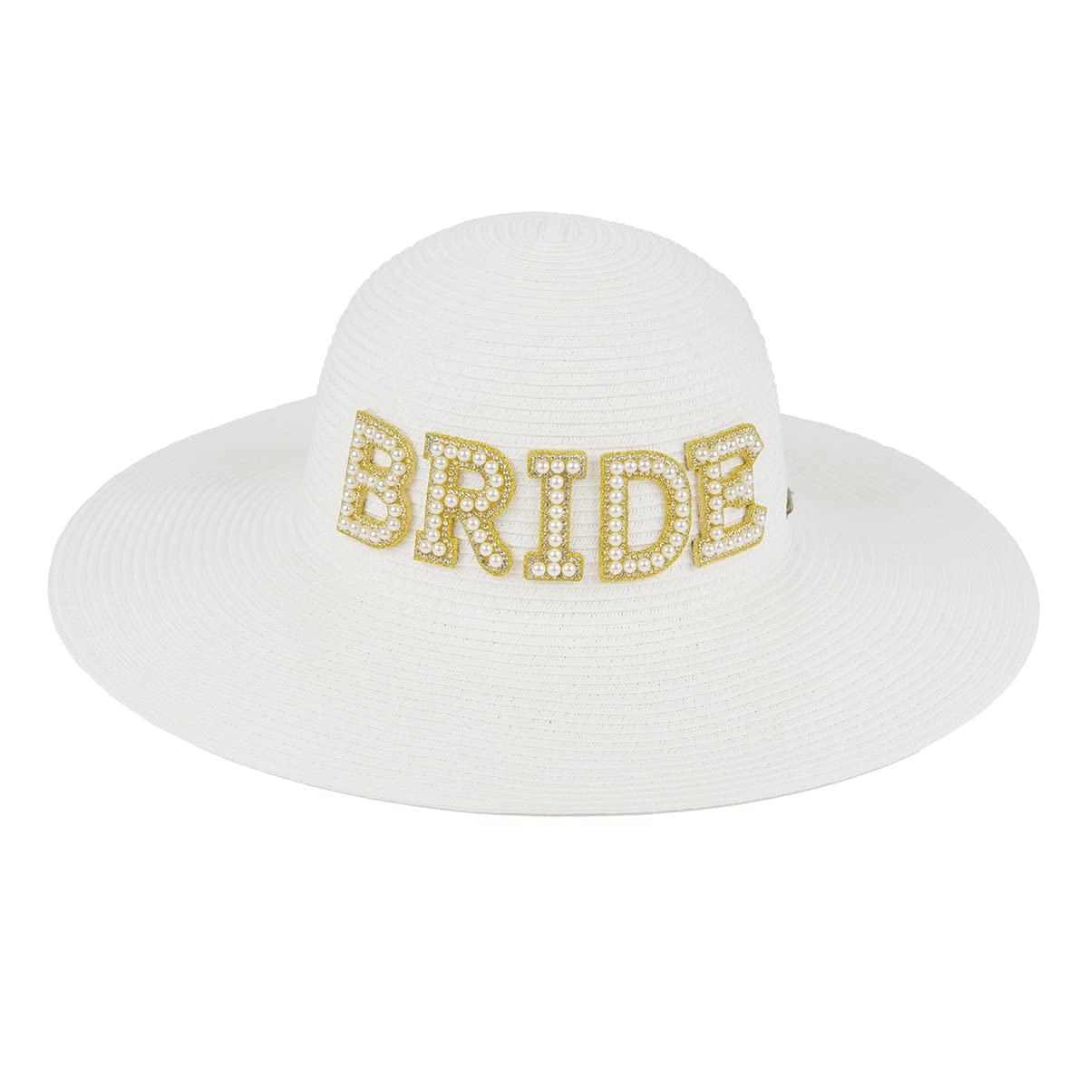 Bridal Wide Brim Floppy Sun Hat by Funky Junque