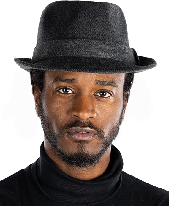 Short Brim Wool Fedora by Funky Junque