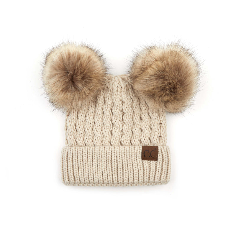 Adult Double Pom Beanie