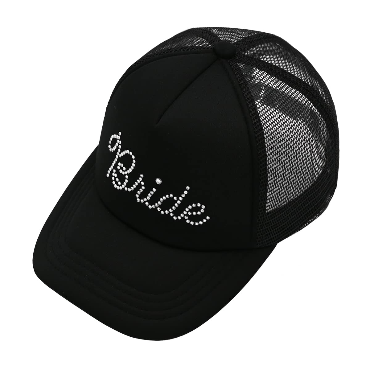 Bride - Rhinestone Embellished Trucker Hats by Funky Junque