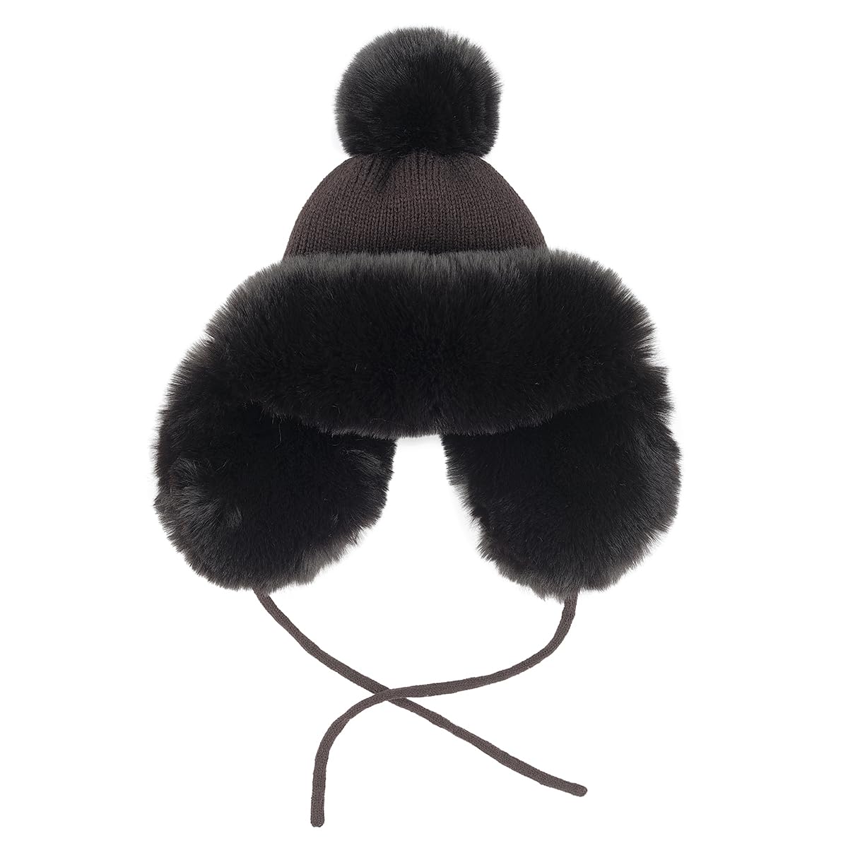 Fluffy Knit Trapper Hat by funky junque