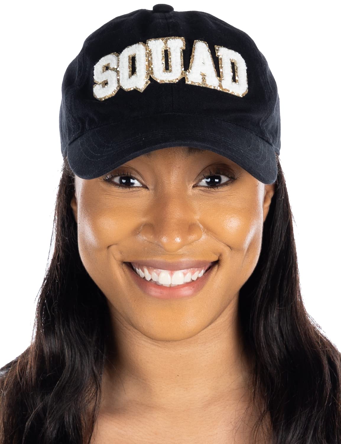 Bridal Chenille Patch Cotton Baseball Cap by Funky Junque