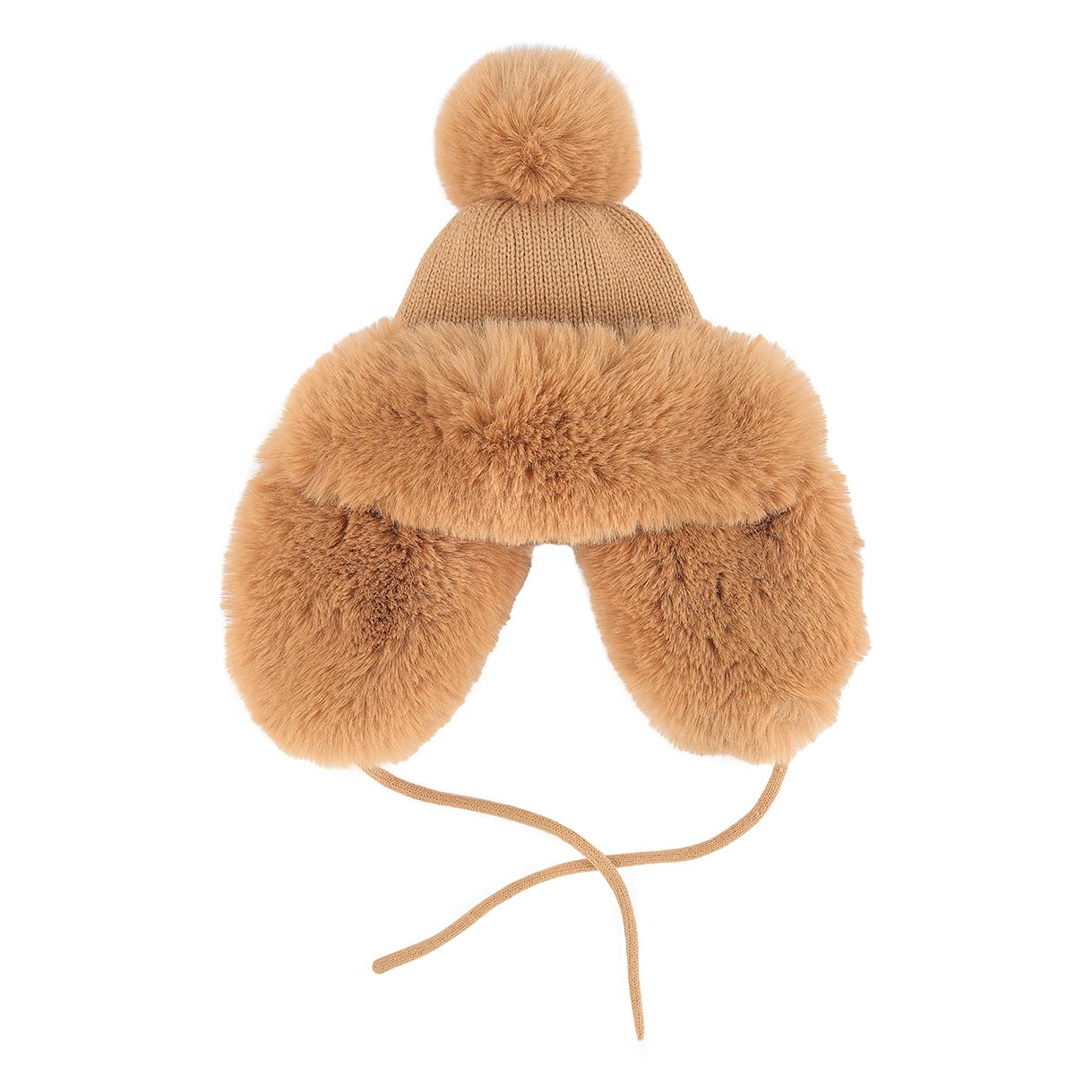 Fluffy Knit Trapper Hat by funky junque