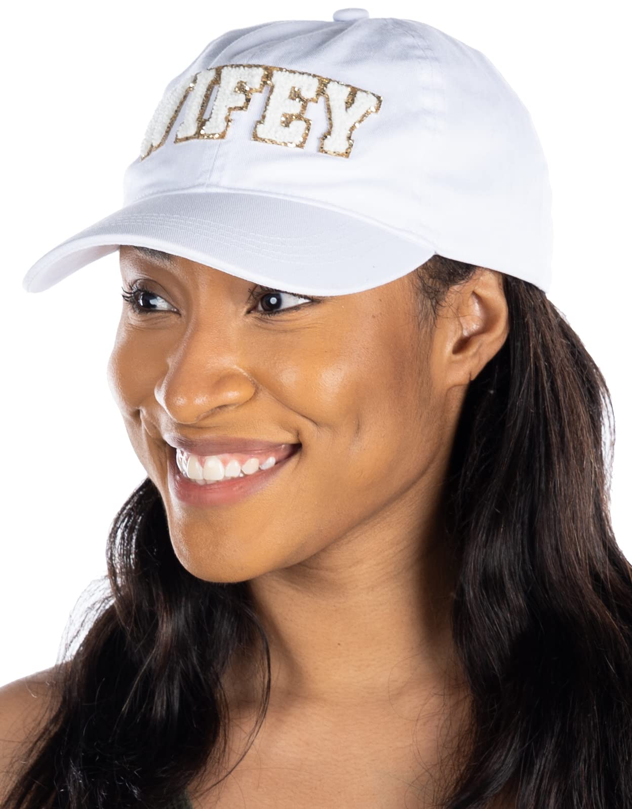 Bridal Chenille Patch Cotton Baseball Cap by Funky Junque