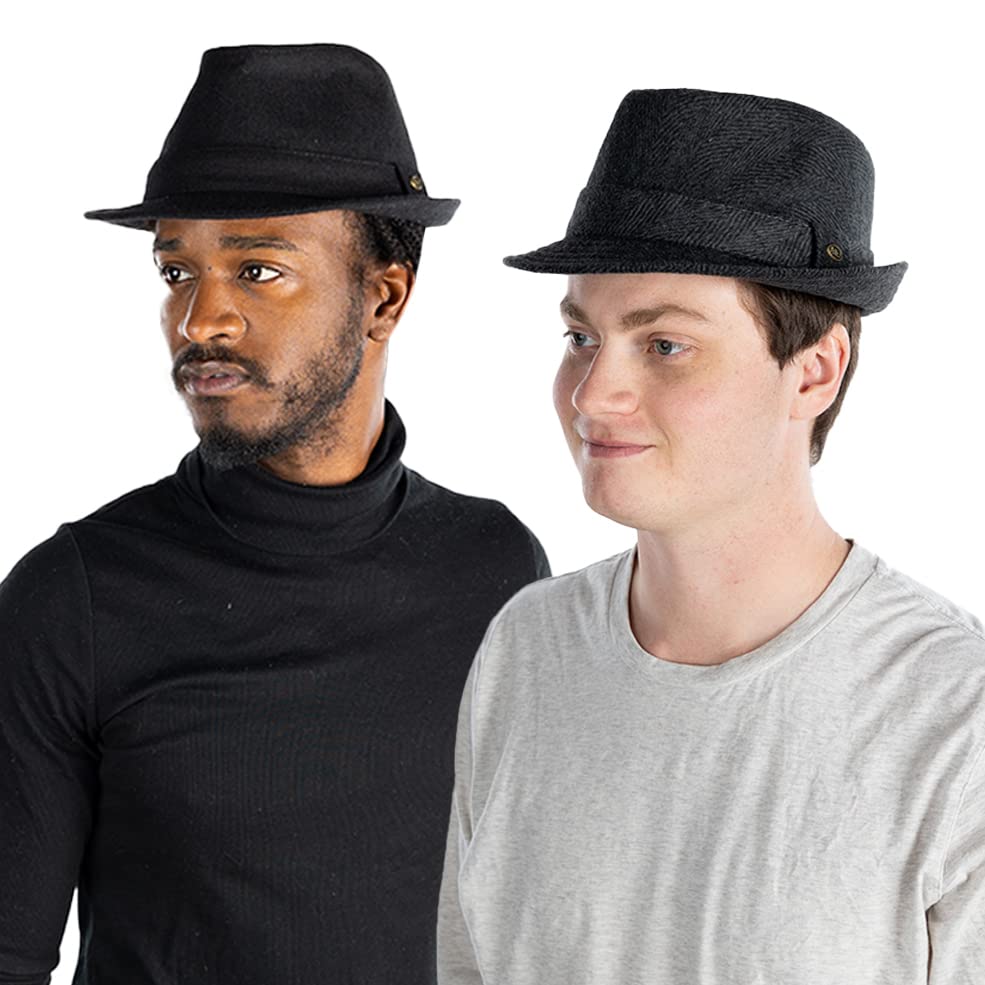 Short Brim Wool Fedora by Funky Junque