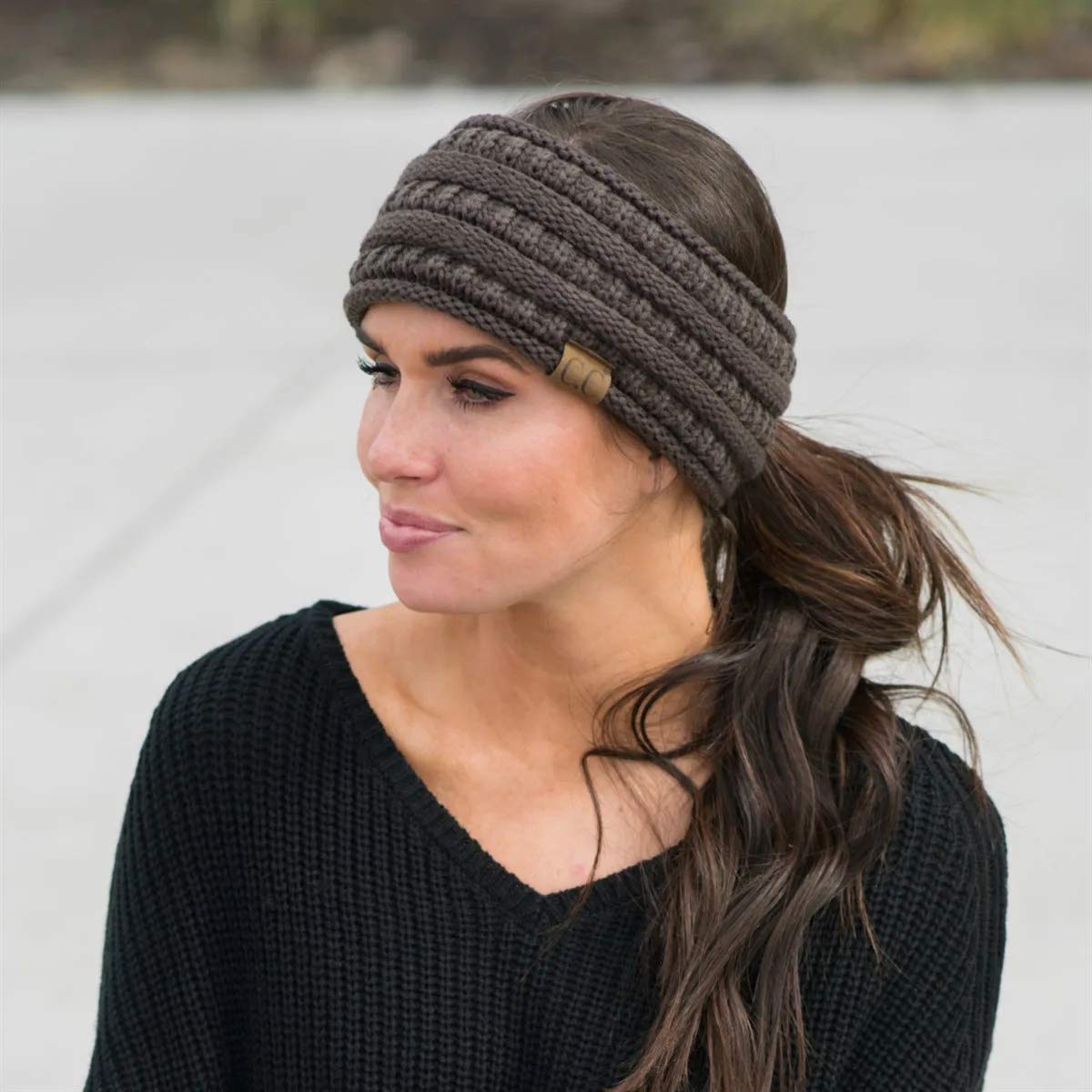 Lined Ponytail Headband