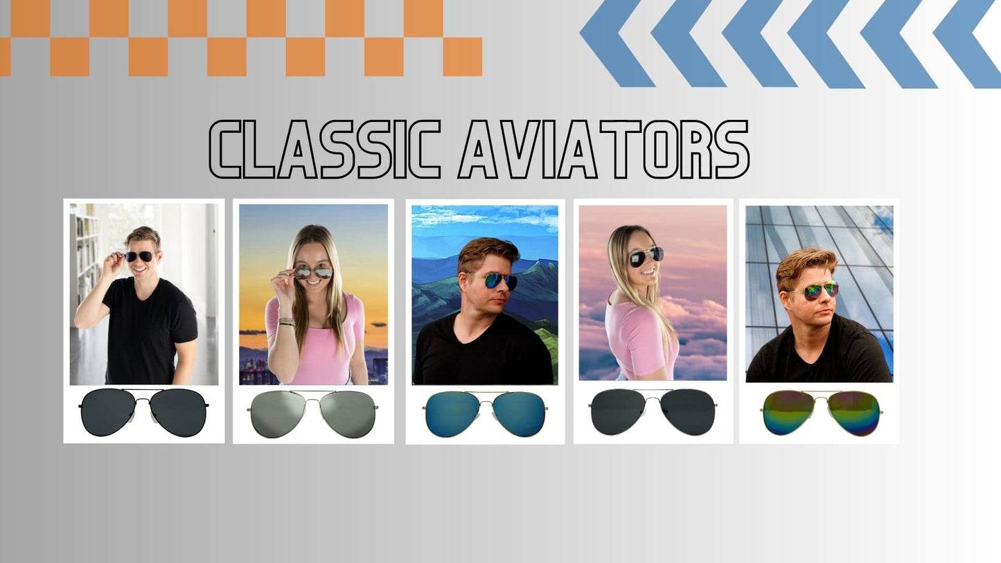 Retro Aviator Sunglasses by Funky Junque