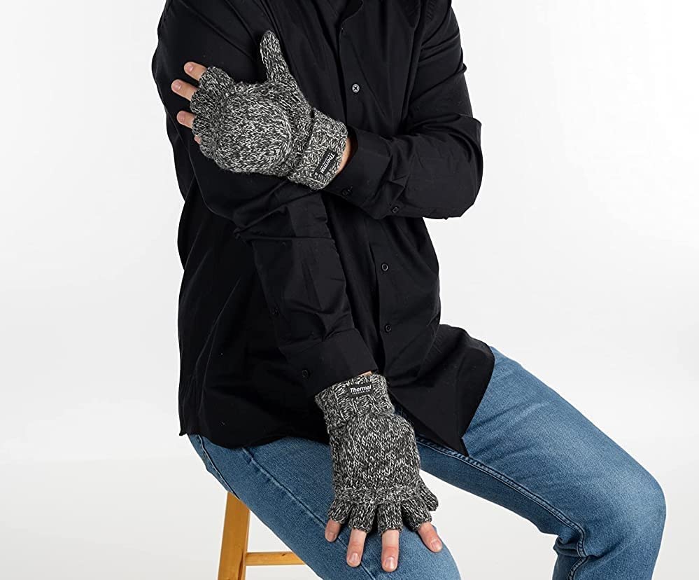 Convertible Wool Glove Mittens by Funky Junque