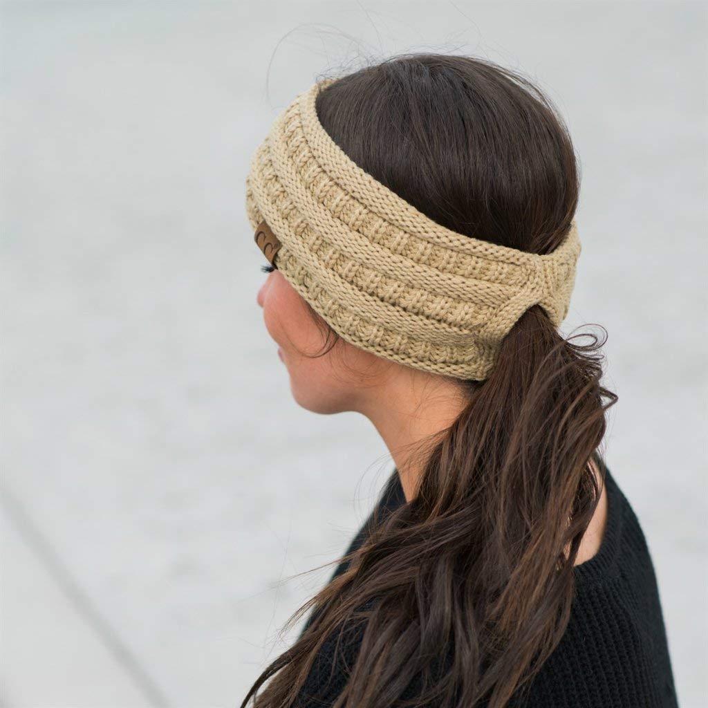 Lined Ponytail Headband