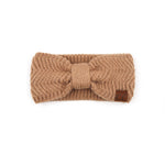 Womens Headwrap Soft Knit Warm Ear Warmer Bow Turban Style Headband