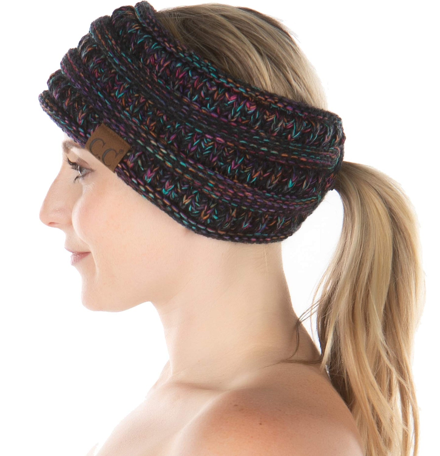 Lined Ponytail Headband
