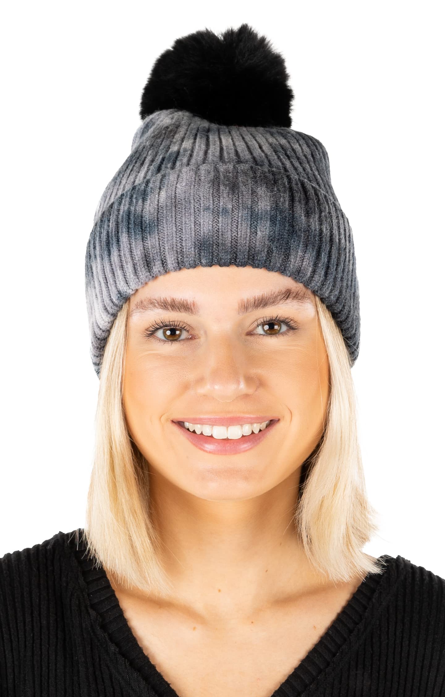 Tie Dye Pom Beanie by Funky Junque