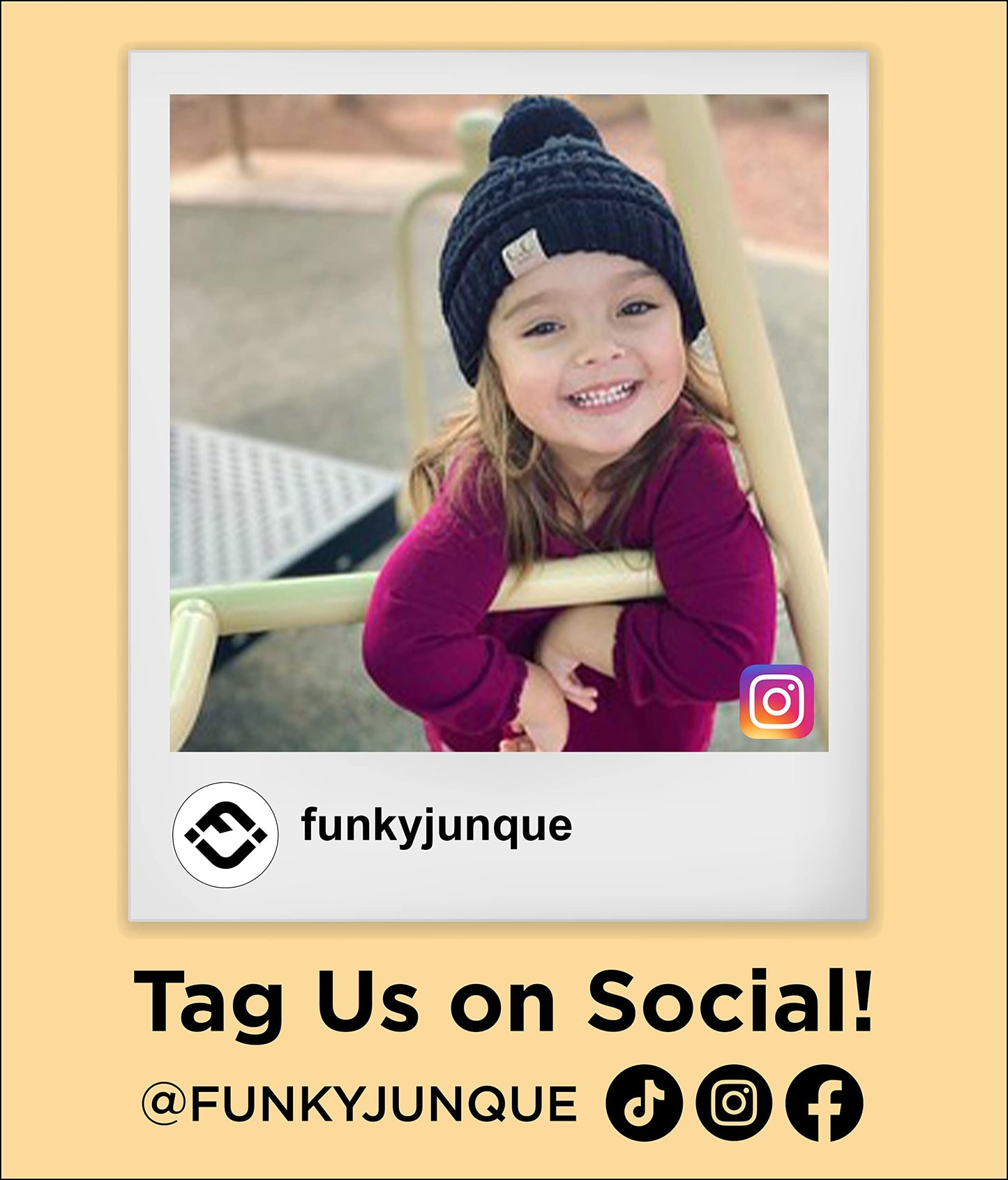 Kids Pom Beanie by Funky Junque