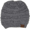 C.C. Classic Fit Cable Knit Beanie - Sequin