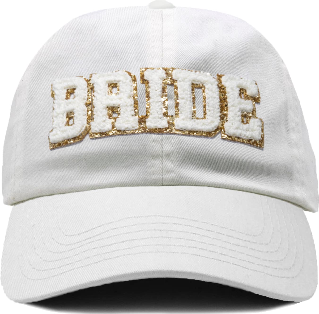 Bridal Chenille Patch Cotton Baseball Cap by Funky Junque