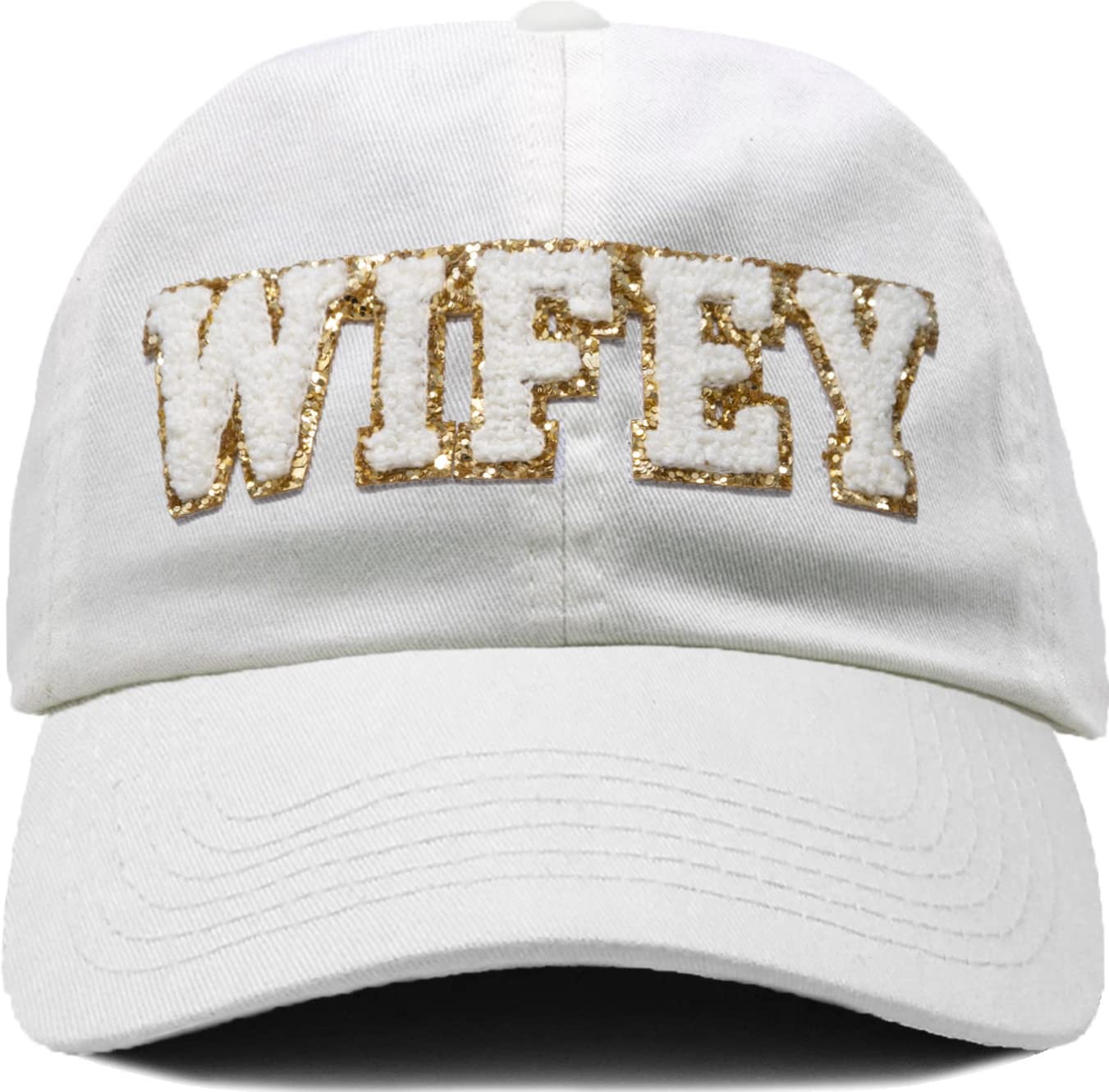 Bridal Chenille Patch Cotton Baseball Cap by Funky Junque