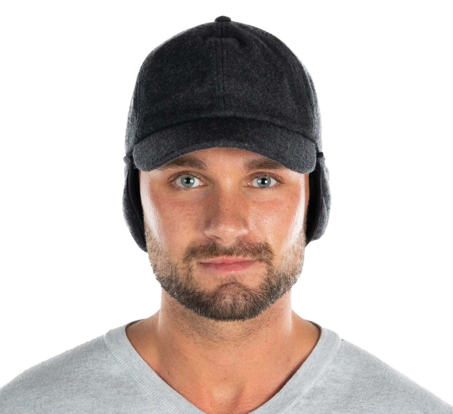 Wool Sherpa Lined Earflap Trapper Hats by Funky Junque