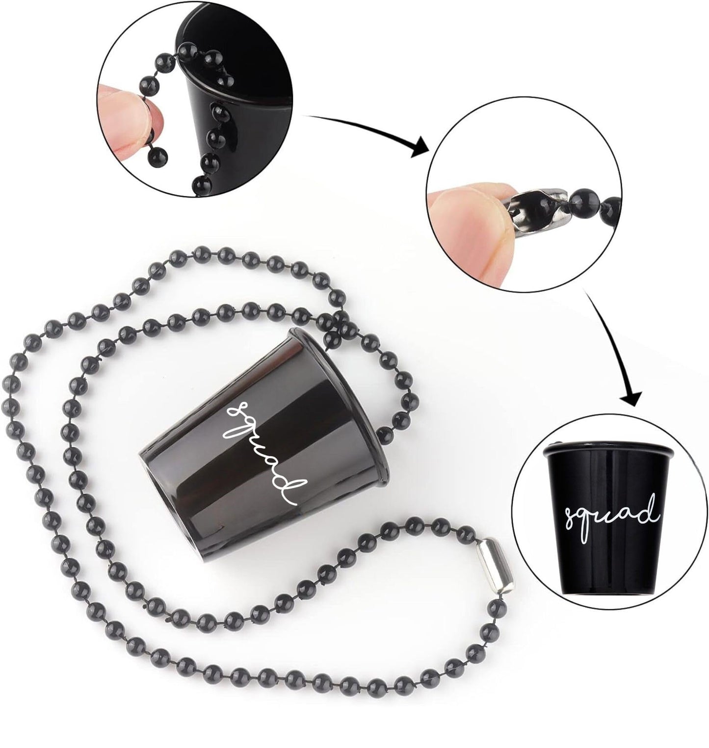 Bachelorette Party Shot Glass Necklace by Funky Junque