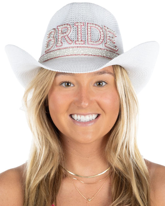 Bachelorette Straw Cowboy Hat by Funky Junque